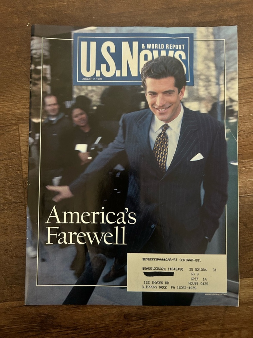 US News & World Report August 2, 1999 America’s Farewell JFK Jr.
